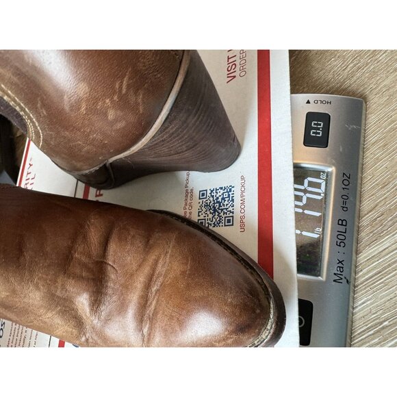 Cole Haan Womens Balthasar Wedge Ankle Boots Chestnut Leather Size 9 Rustic Boho - Picture 10 of 10